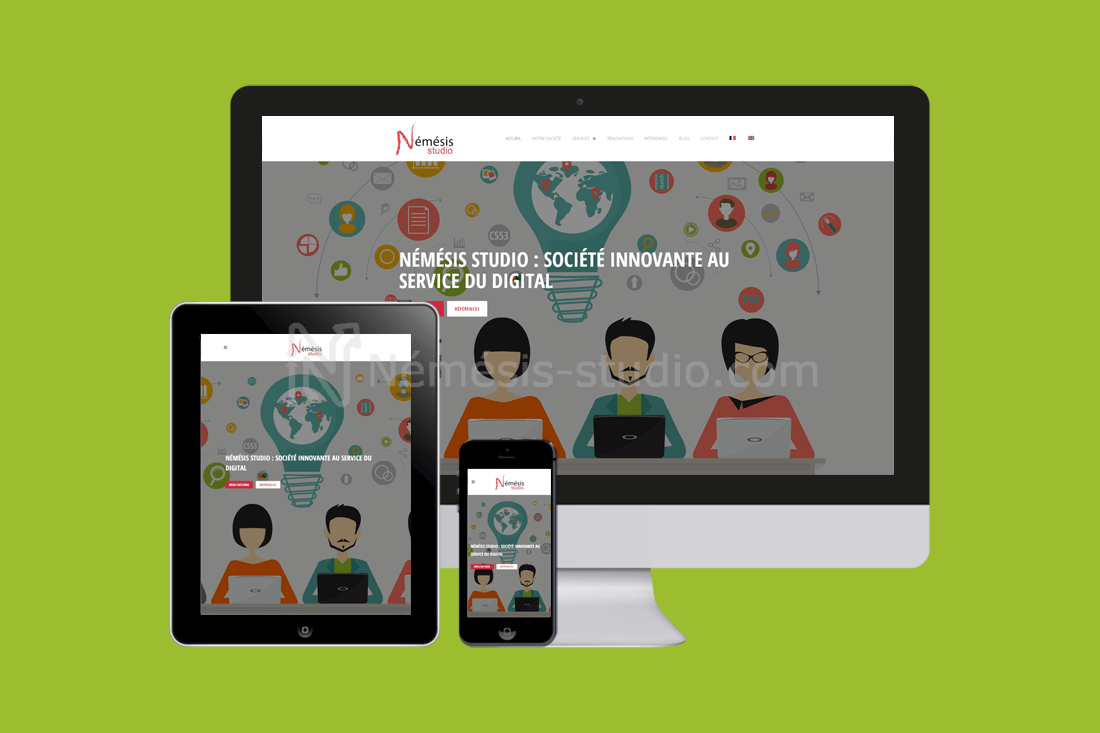 Site mobile - Némésis studio