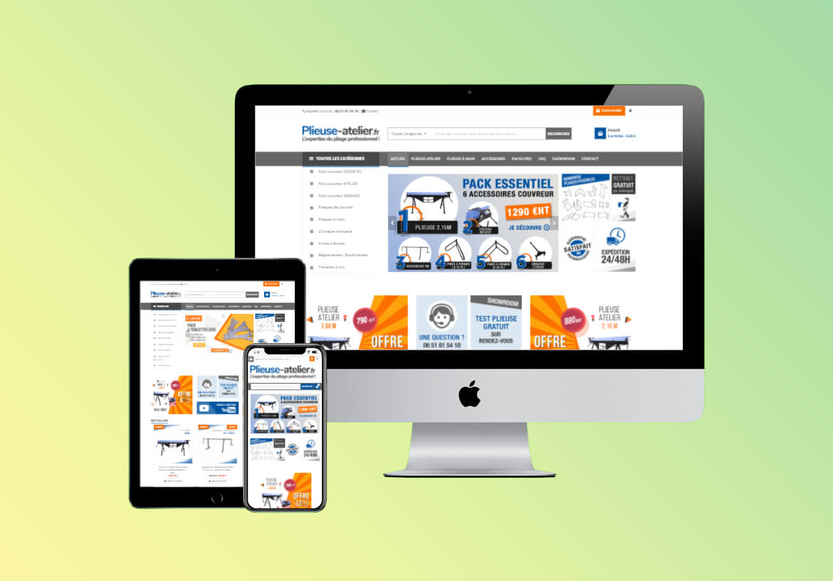 Mobile-friendly e-commerce site