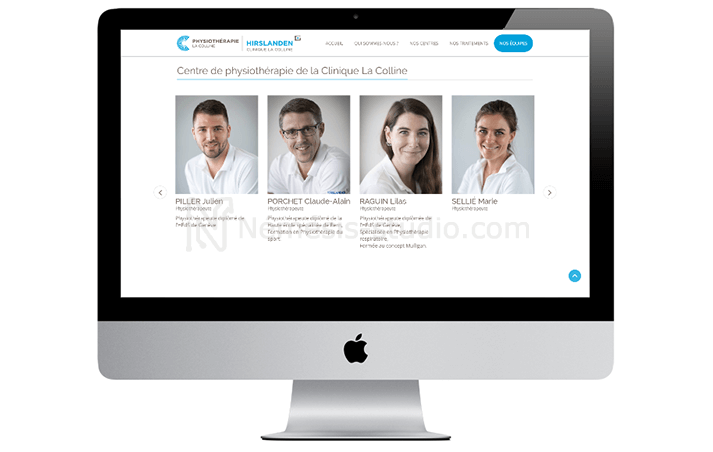 Site de physiothérapie La Colline - Némésis studio