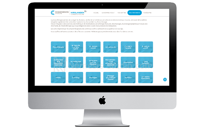 Site de physiothérapie La Colline - Némésis studio