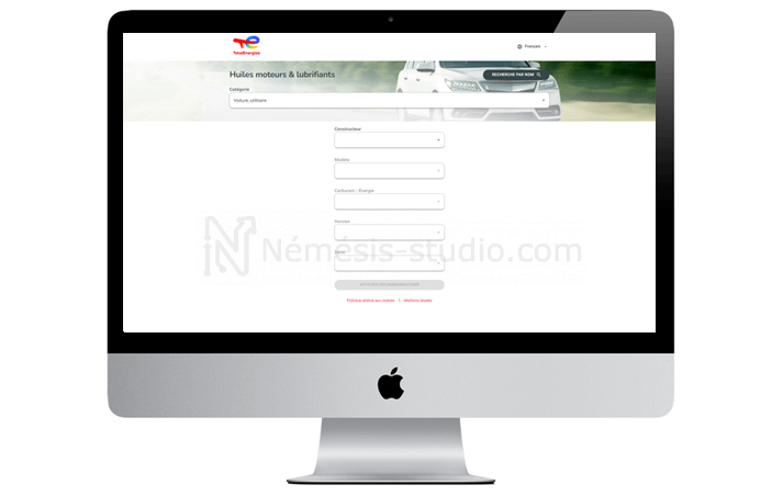 Interface de recherche avancée Lubadvisor