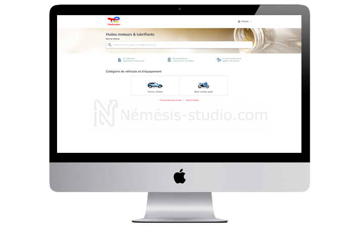 Interface de recherche Lubadvisor