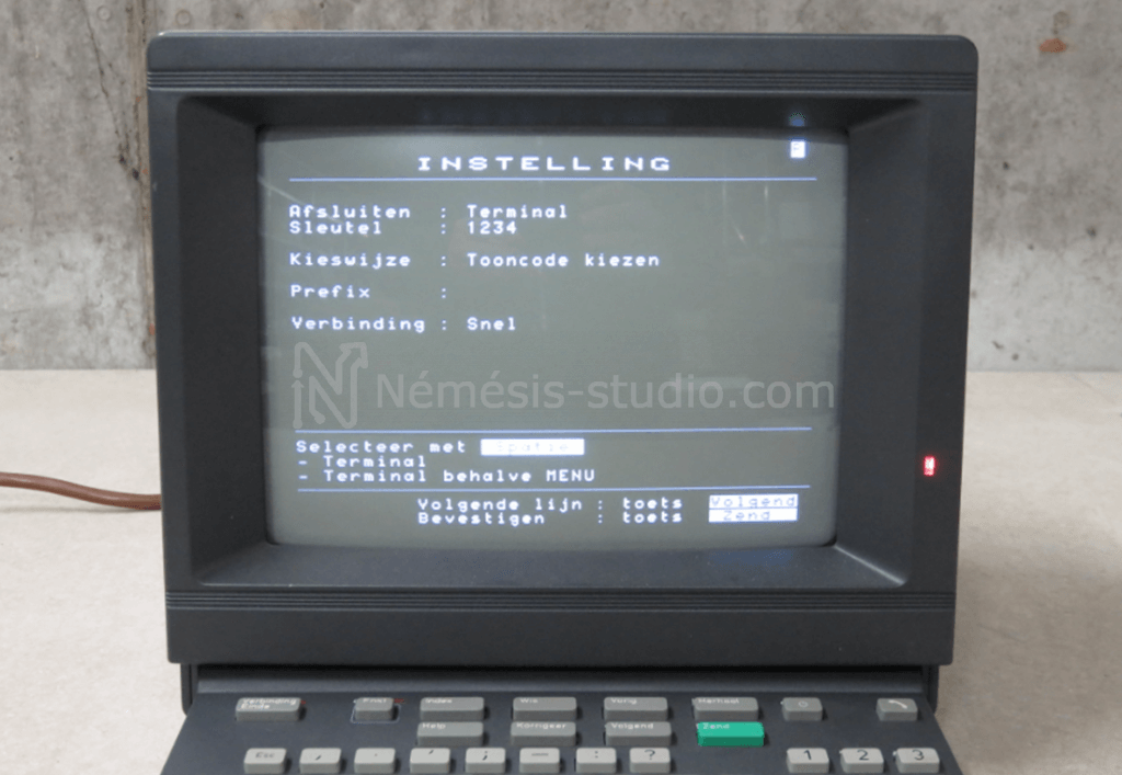 Mode sombre du minitel