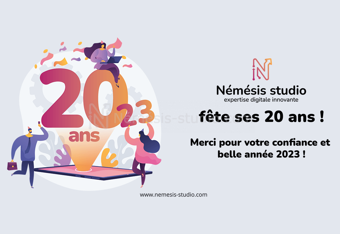 En 2023, Némésis studio fête ses 20 ans !